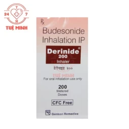 Derinide 200 Inhaler Cadila - Thuốc điều trị các triệu chứng của bệnh hen phế quản